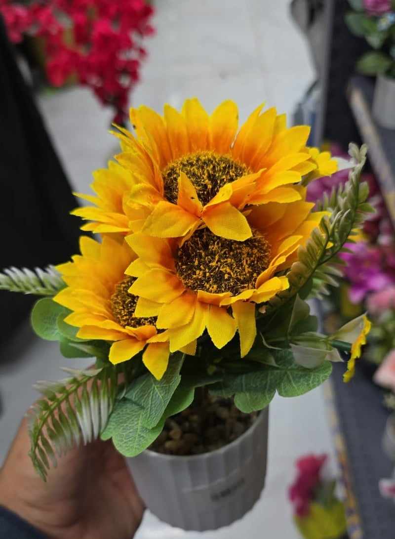Sunflower Artificial Flower Chalet